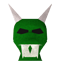 OSR Green h'ween mask