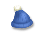Blue Woolly Hat*80